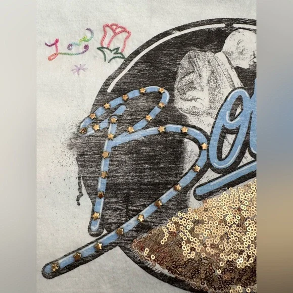 NWT LoveShackFancy Size Large Vintage Music Tee - Perfect for Festival Season! - Picture 7 of 12